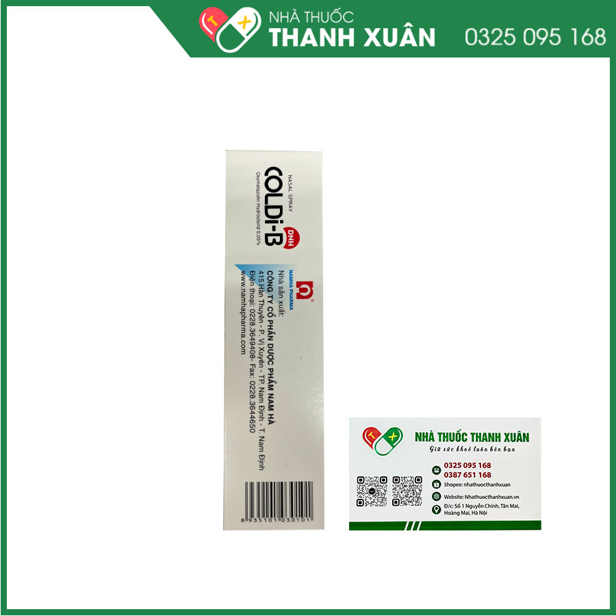 Coldi-B giúp làm giảm tạm thời triệu chứng ngạt mũi do cảm lạnh, viêm mũi dị ứng và viêm xoang